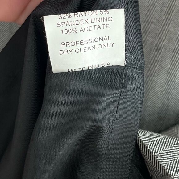 POLECI | Light Gray Chevron Stripe Pencil Skirt (8) - Picture 6 of 6